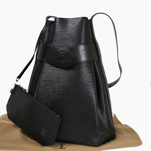 LOUIS VUITTON LV Sac De Paul GM Shoulder Bag Epi Leather Black